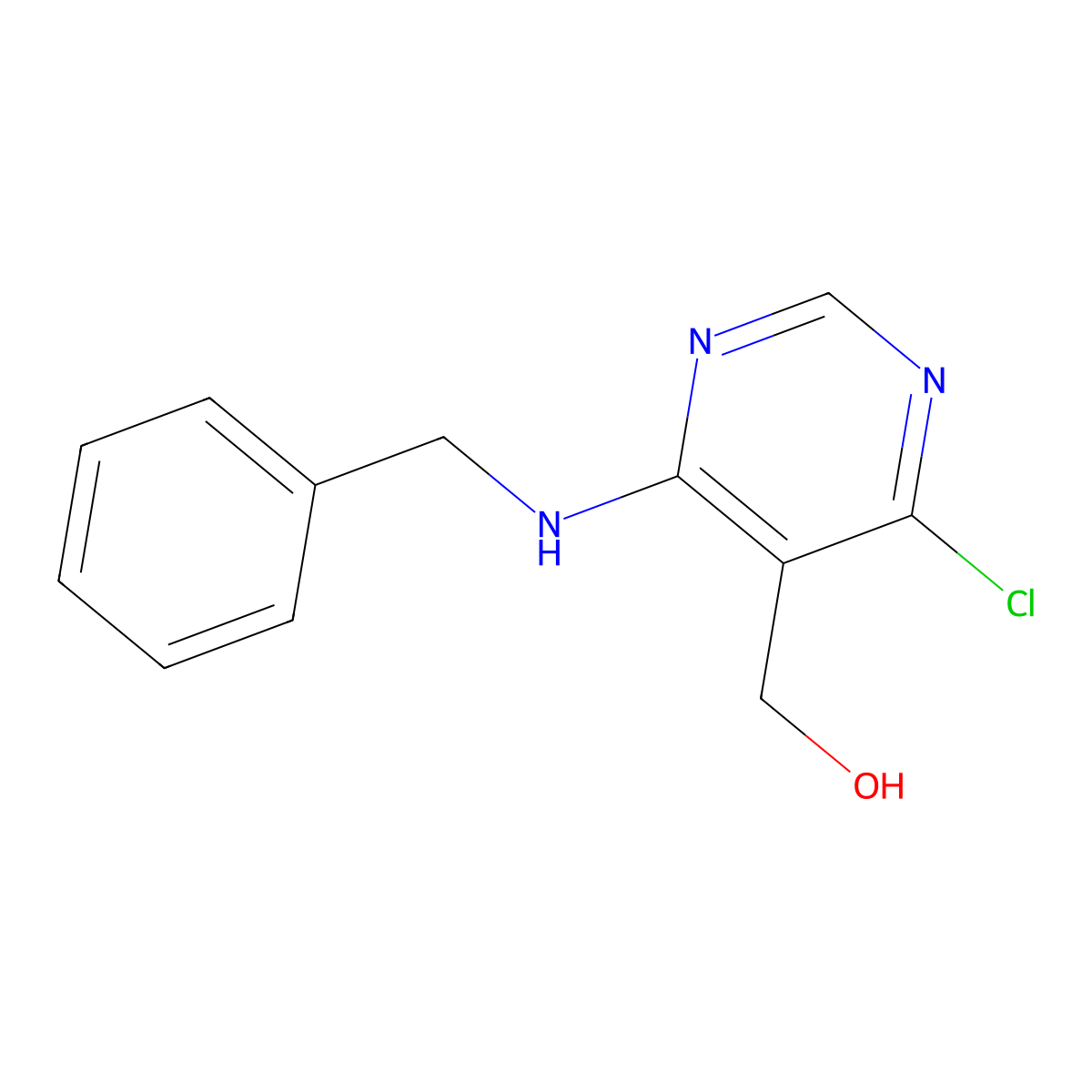 [4-(Benzylamino)-6-chloro-5-pyrimidinyl]methanol molecular structure, CAS 1135283-48-5