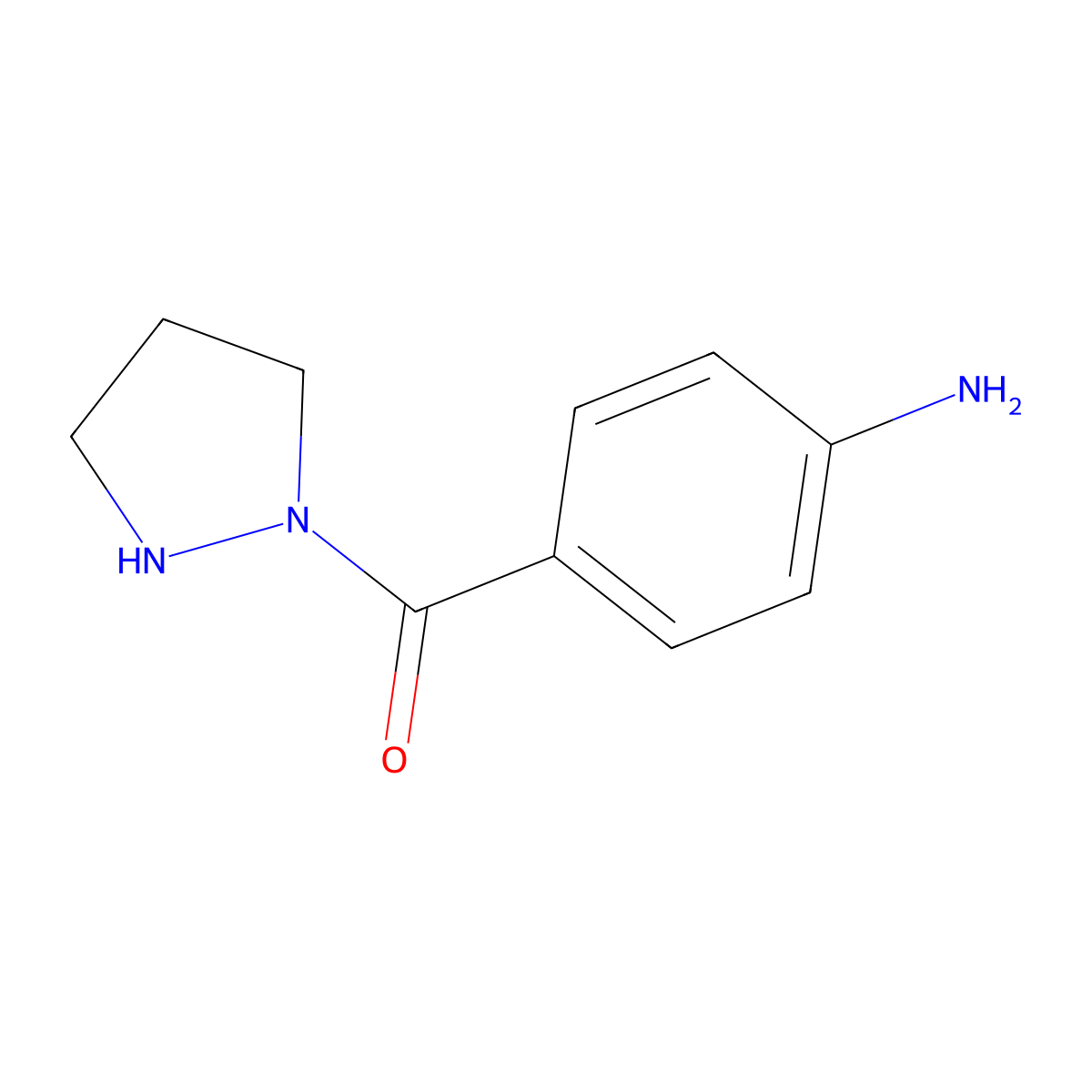(4-Aminophenyl)(tetrahydro-1H-pyrazol-1-yl)-methanone molecular structure, CAS 1135283-70-3