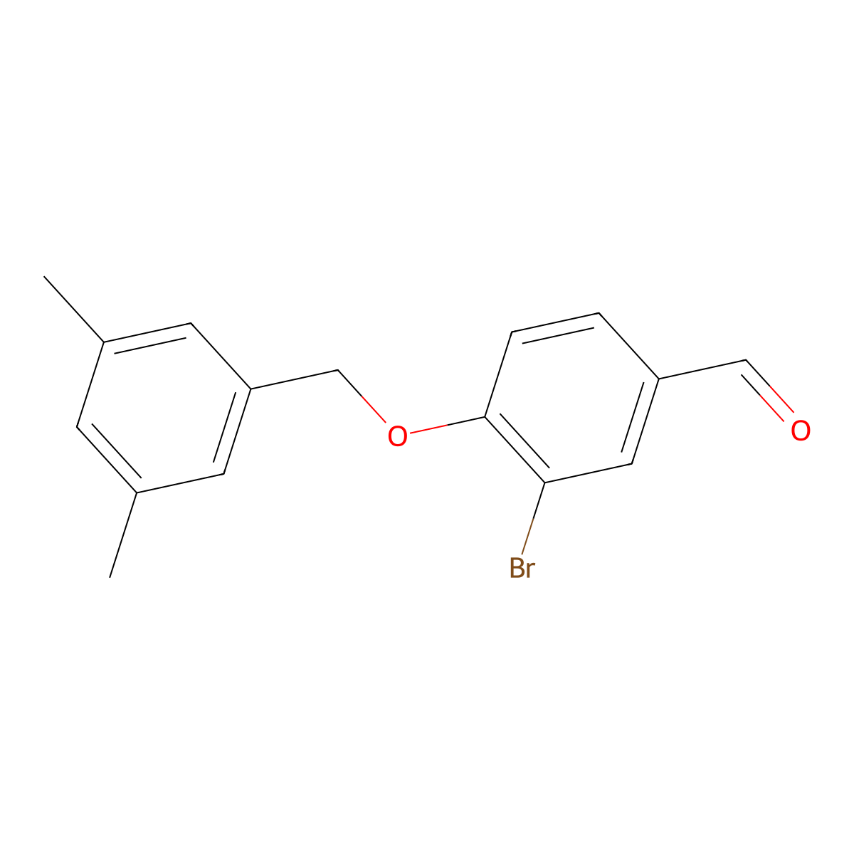 3-Bromo-4-[(3,5-dimethylphenyl)methoxy]benzaldehyde molecular structure, CAS 1135283-80-5