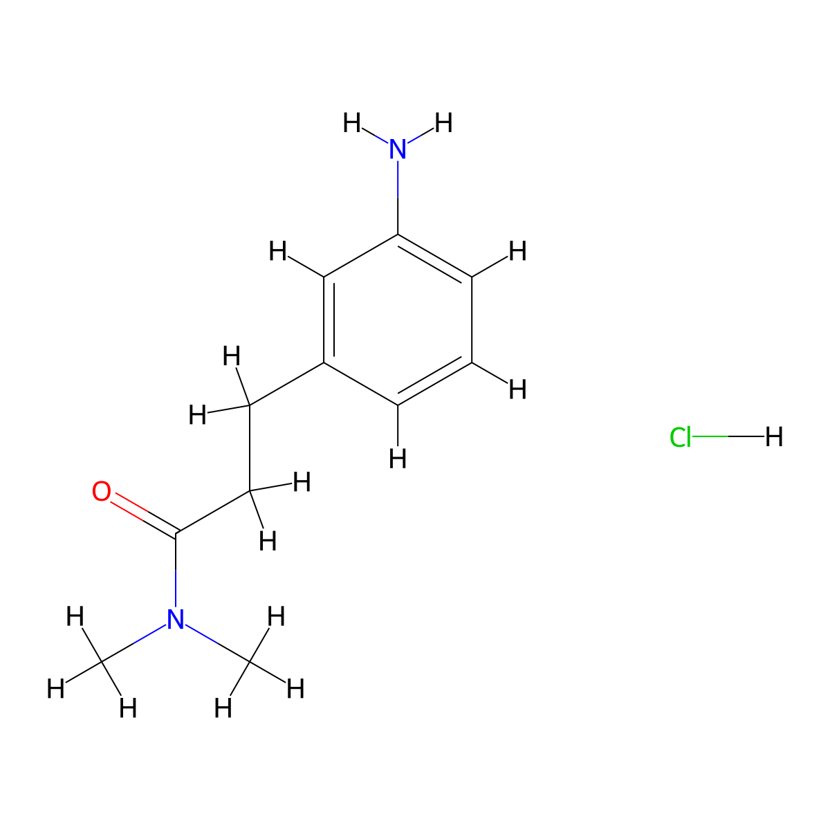 3-(3-aminophenyl)-N,N-dimethylpropanamide hydrochloride molecular structure, CAS 1135288-85-5