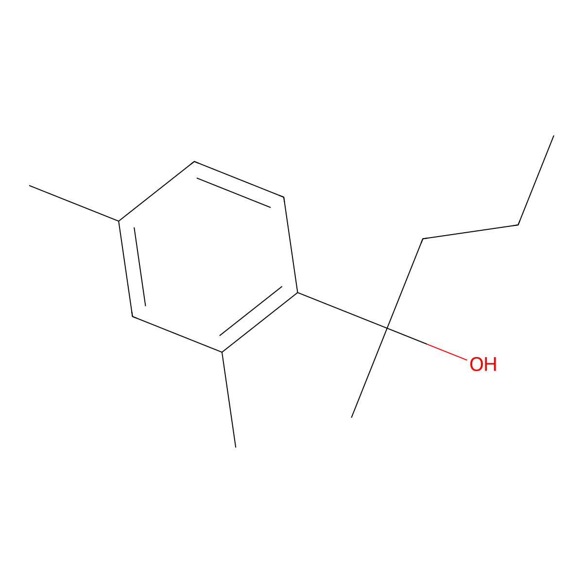 2-(2,4-Dimethylphenyl)-2-pentanol molecular structure, CAS 1135338-22-5