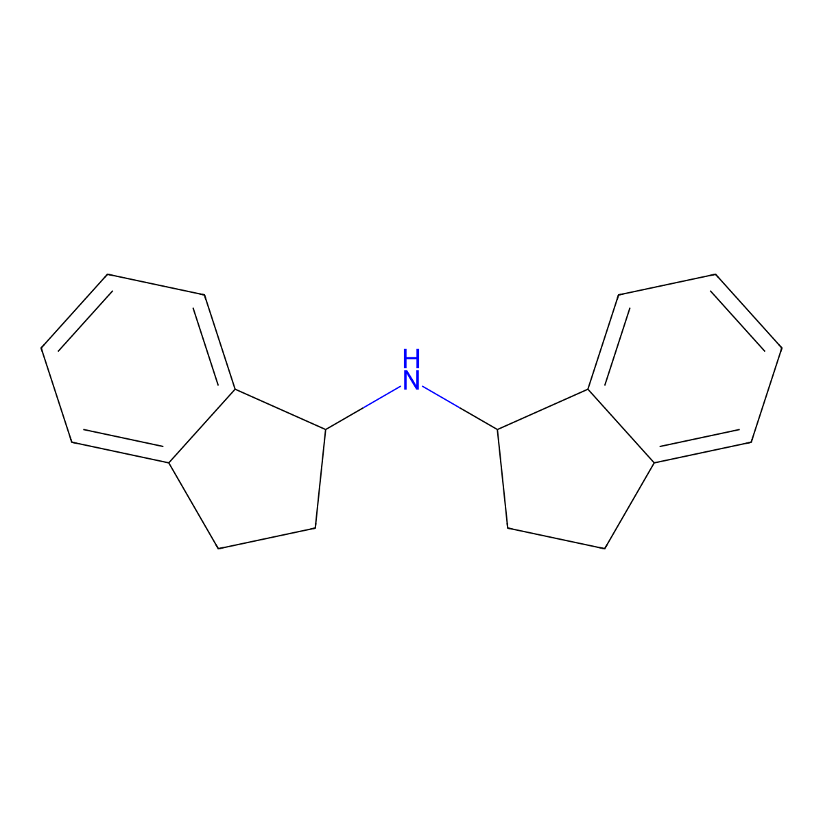 Indan, indanylamino- molecular structure, CAS 113535-01-6