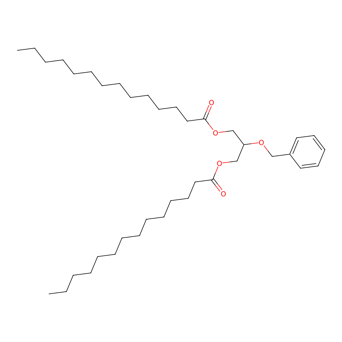 1,3-Dimyristoyl-2-O-benzylglycerol molecular structure, CAS 1135371-38-8