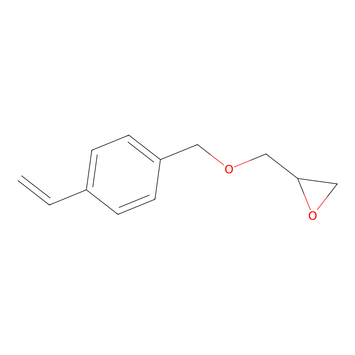 4-Vinylbenzyl glycidyl ether molecular structure, CAS 113538-80-0
