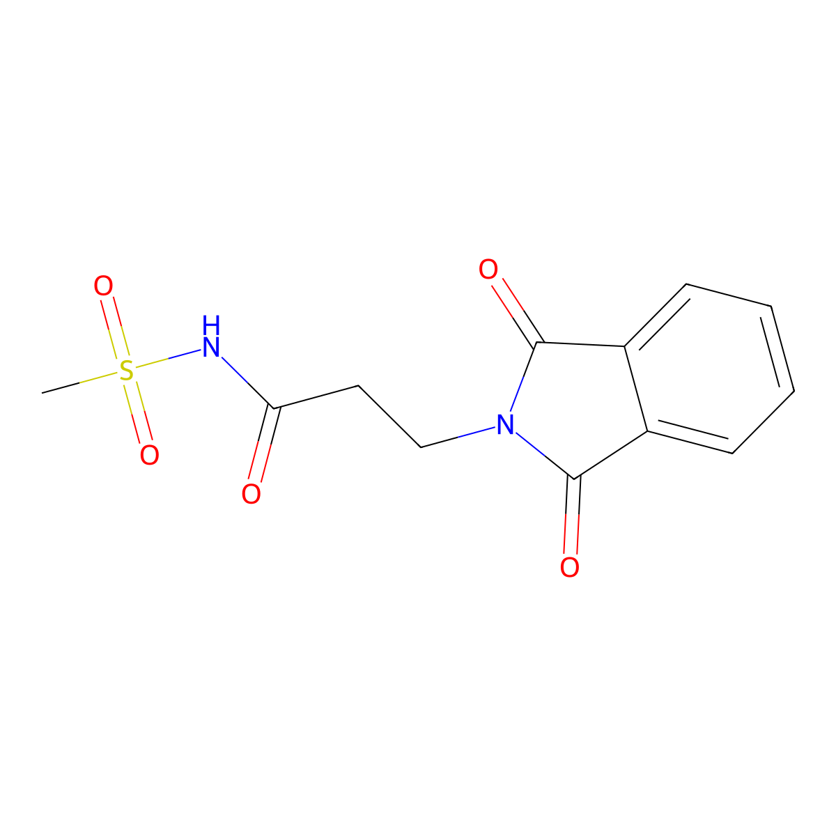 3-Phthalimidoyl-N-(methylsulfonyl)propanamide molecular structure, CAS 1135402-09-3