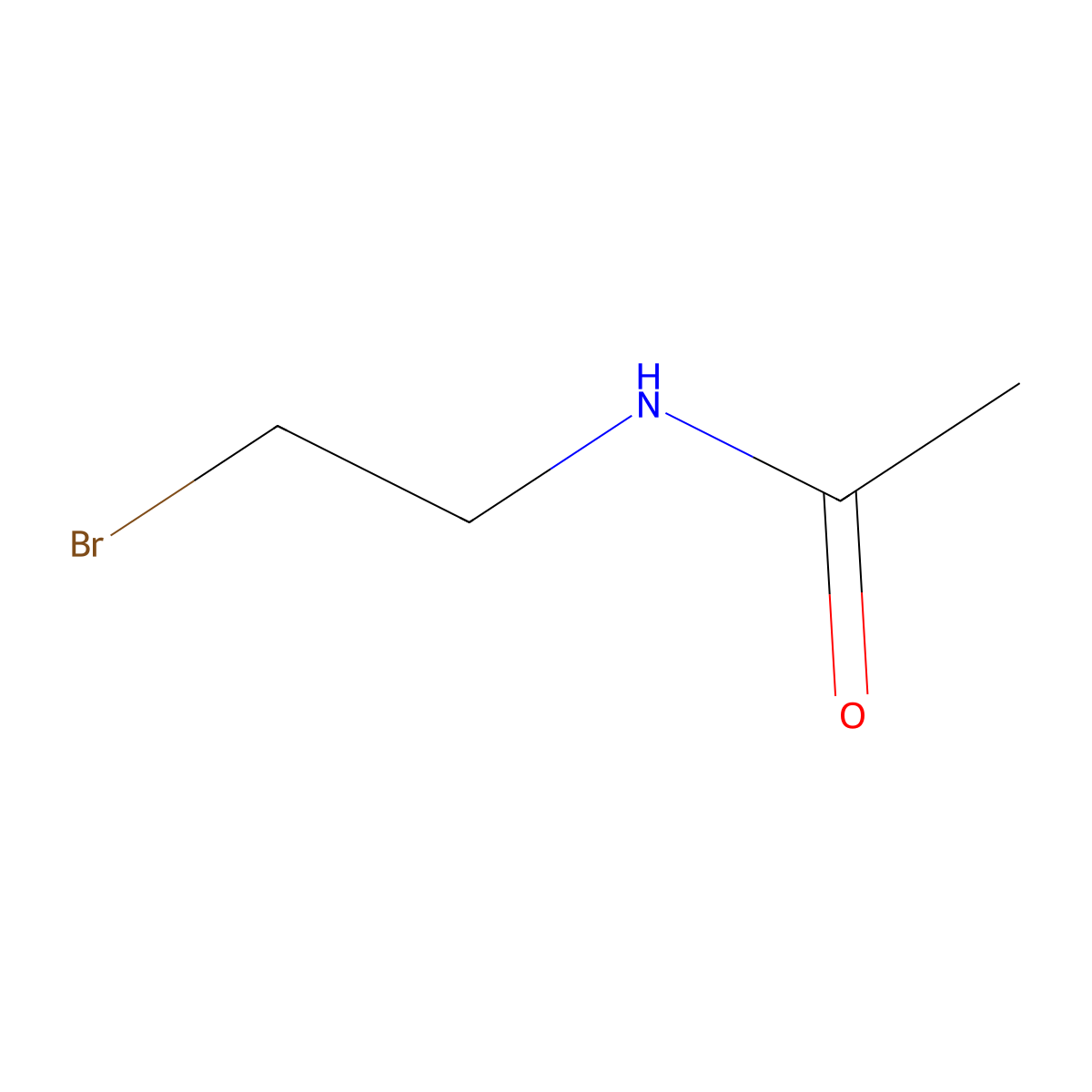 N-(2-bromoethyl)acetamide molecular structure, CAS 113546-43-3