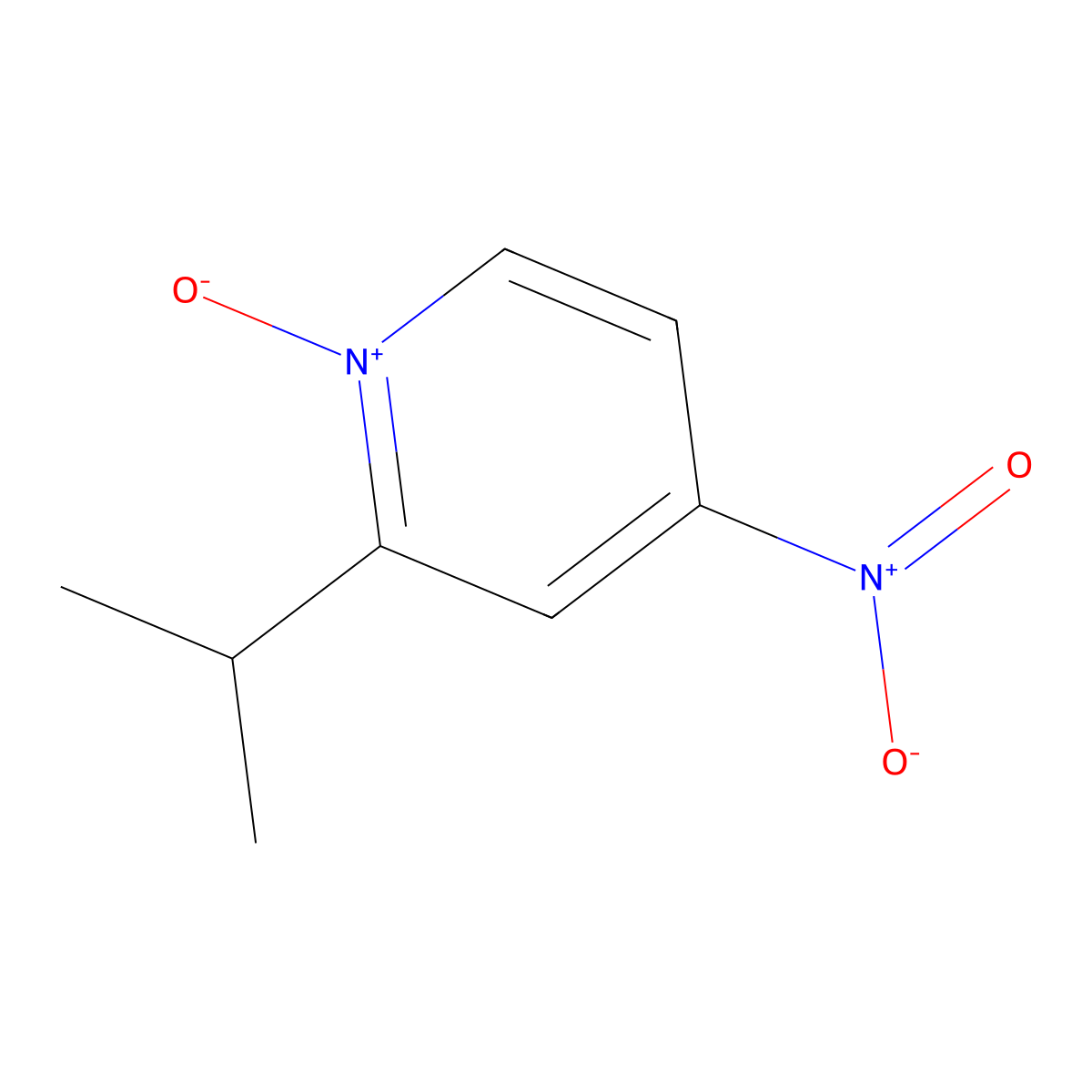 2-Isopropyl-4-nitropyridine 1-oxide molecular structure, CAS 113548-79-1