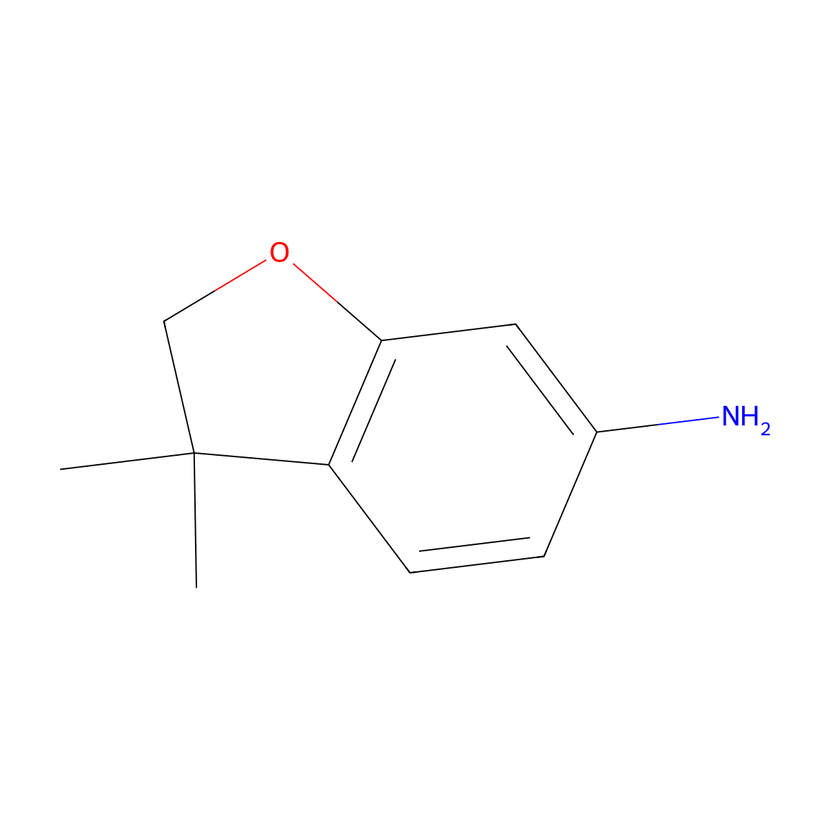 3,3-Dimethyl-2,3-dihydro-1-benzofuran-6-amine molecular structure, CAS 1135492-28-2