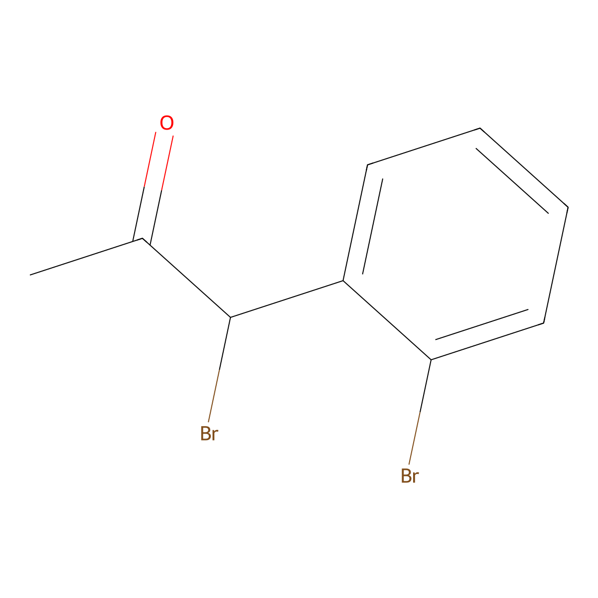 1-Bromo-1-(2-bromophenyl)propan-2-one molecular structure, CAS 1135586-92-3