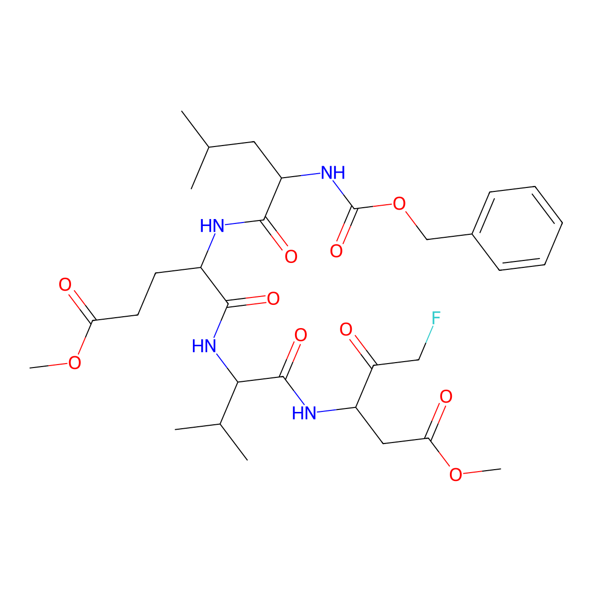 Z-Levd-fmk molecular structure, CAS 1135688-25-3