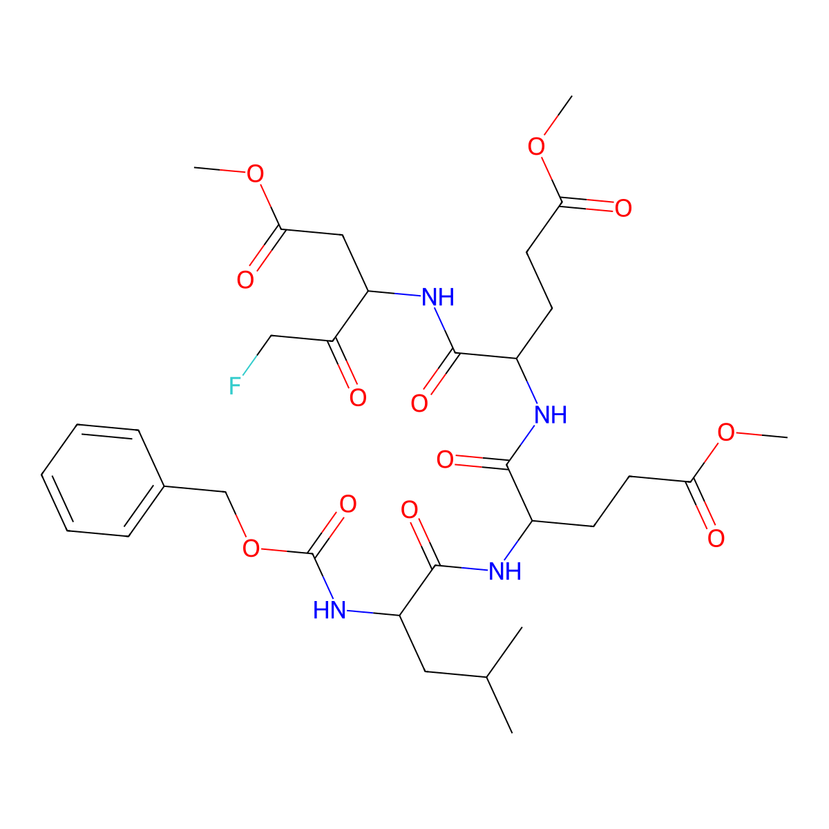 Z-Leed-fmk molecular structure, CAS 1135688-38-8