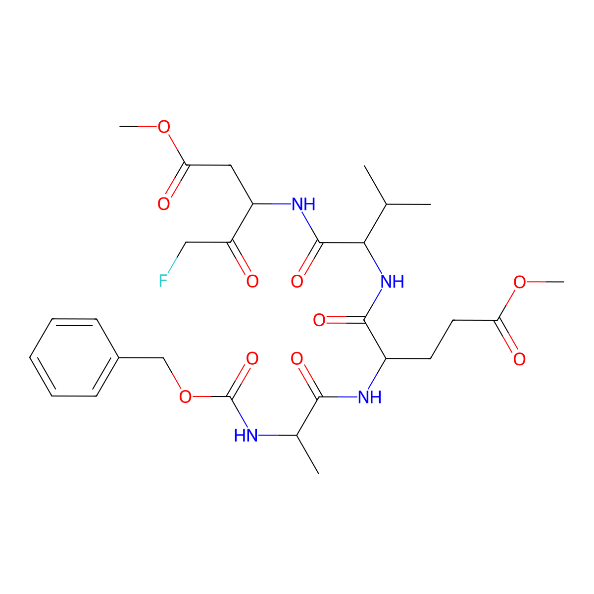 Z-Aevd-fmk molecular structure, CAS 1135688-47-9