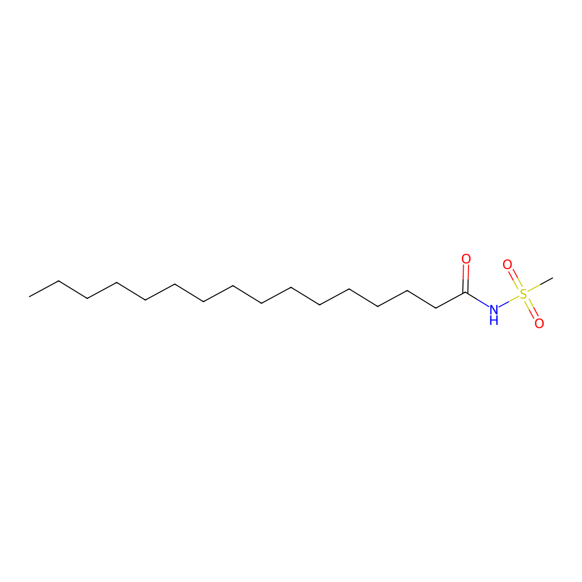 N-(Methylsulfonyl)palmitamide molecular structure, CAS 1135694-62-0