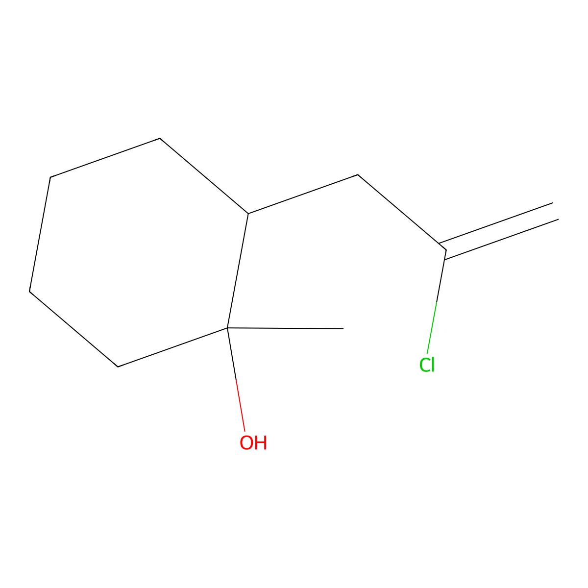 2-(2-Chloro-2-propenyl)-1-methylcyclohexanol molecular structure, CAS 1135700-07-0