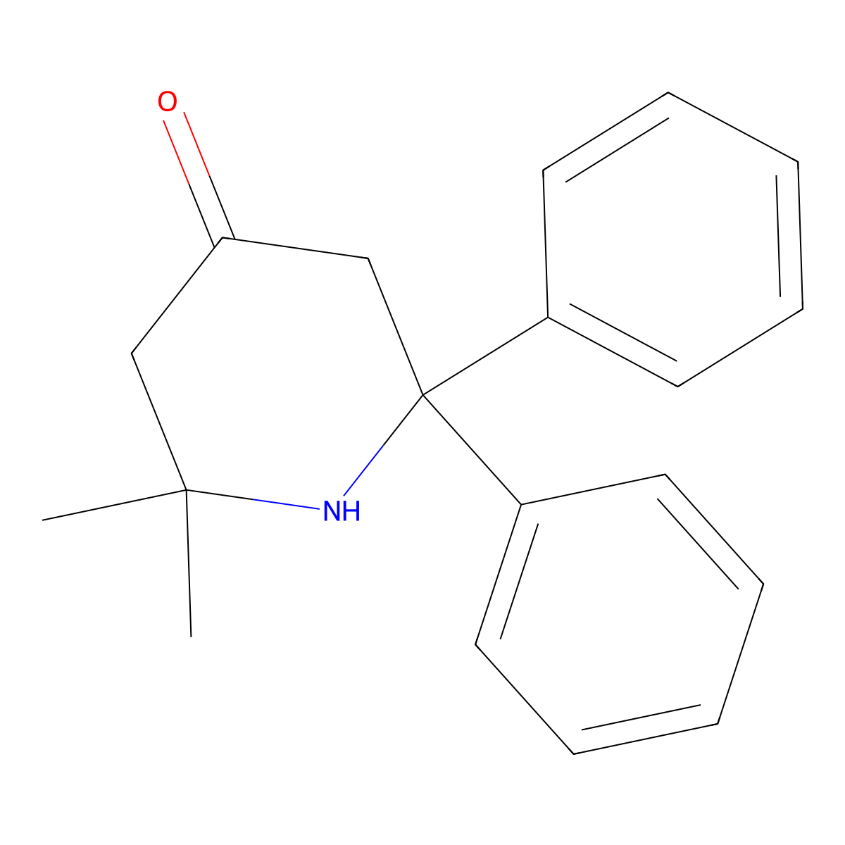 2,2-Dimethyl-6,6-diphenylpiperidin-4-one molecular structure, CAS 113575-47-6
