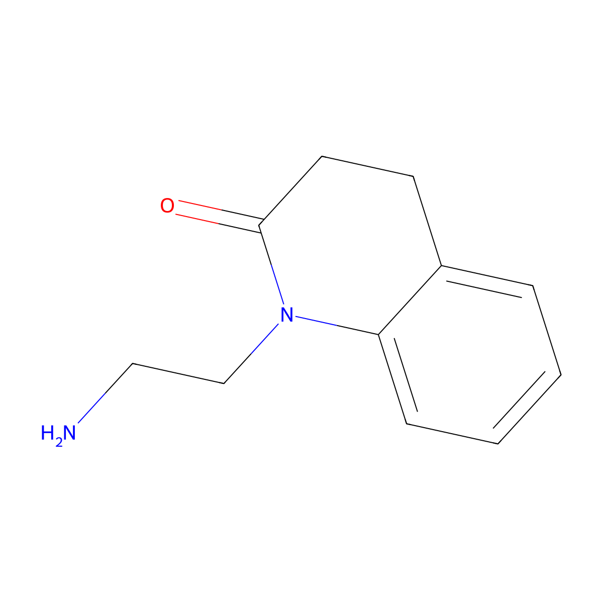1-(2-Aminoethyl)-1,3,4-trihydroquinolin-2-one molecular structure, CAS 113582-21-1