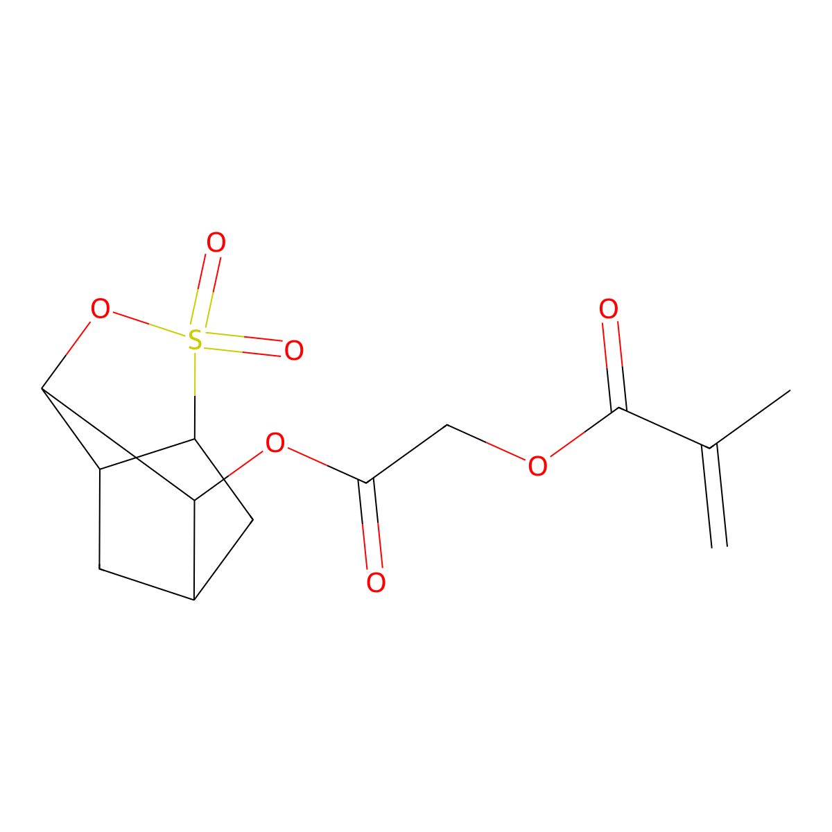 2-((1,1-Dioxidohexahydro-3,5-methanocyclopenta[C][1,2]oxathiol-7-YL)oxy)-2-oxoethyl methacrylate molecular structure, CAS 1135824-87-1