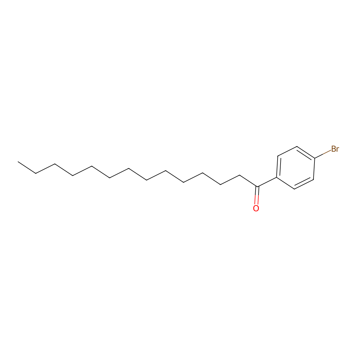 1-(4-Bromophenyl)tetradecan-1-one molecular structure, CAS 113584-27-3