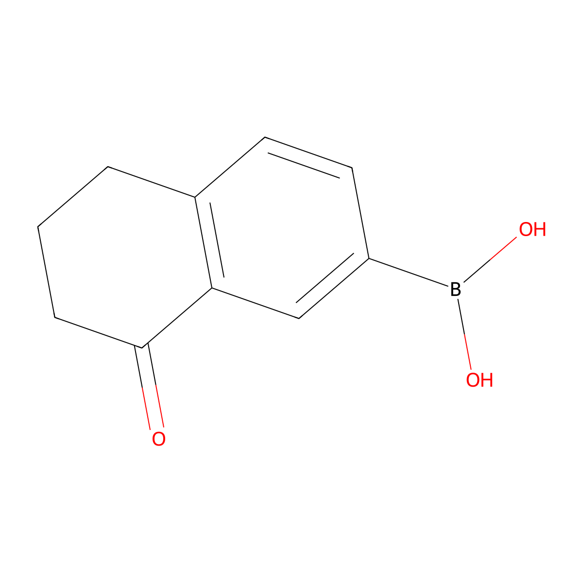 (8-oxo-6,7-dihydro-5H-naphthalen-2-yl)boronic acid molecular structure, CAS 1135871-85-0
