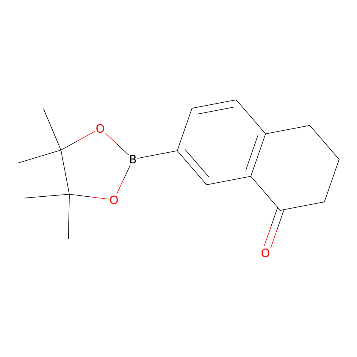 7-(4,4,5,5-tetramethyl-1,3,2-dioxaborolan-2-yl)-3,4-dihydronaphthalen-1(2H)-one molecular structure, CAS 1135871-91-8