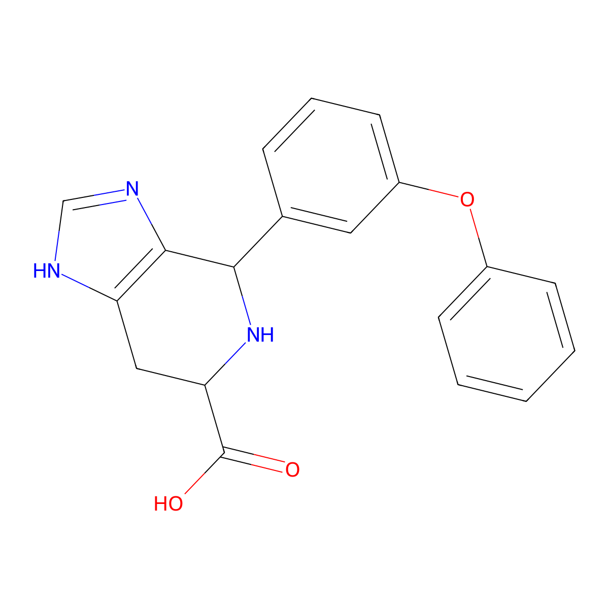 4-(3-Phenoxyphenyl)-3H,4H,5H,6H,7H-imidazo[4,5-c]pyridine-6-carboxylic acid molecular structure, CAS 1135901-61-9