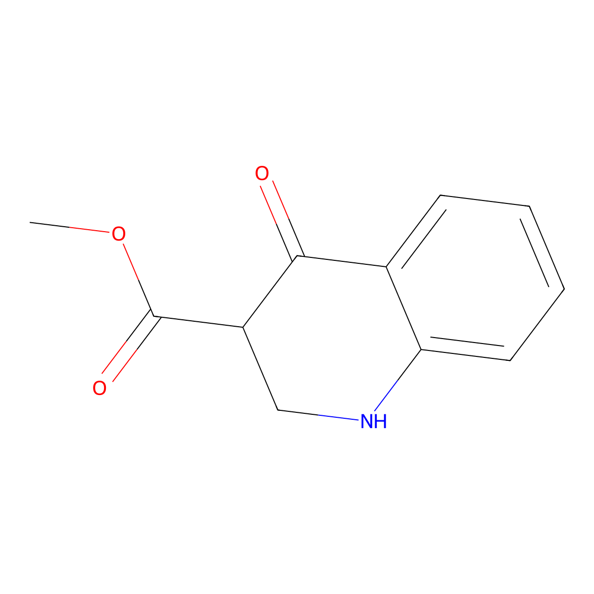 Methyl 4-oxo-1,2,3,4-tetrahydroquinoline-3-carboxylate molecular structure, CAS 1136-75-0