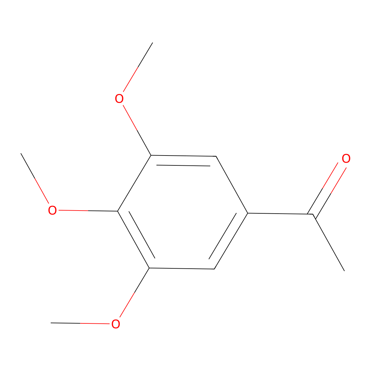 3',4',5'-Trimethoxyacetophenone molecular structure, CAS 1136-86-3