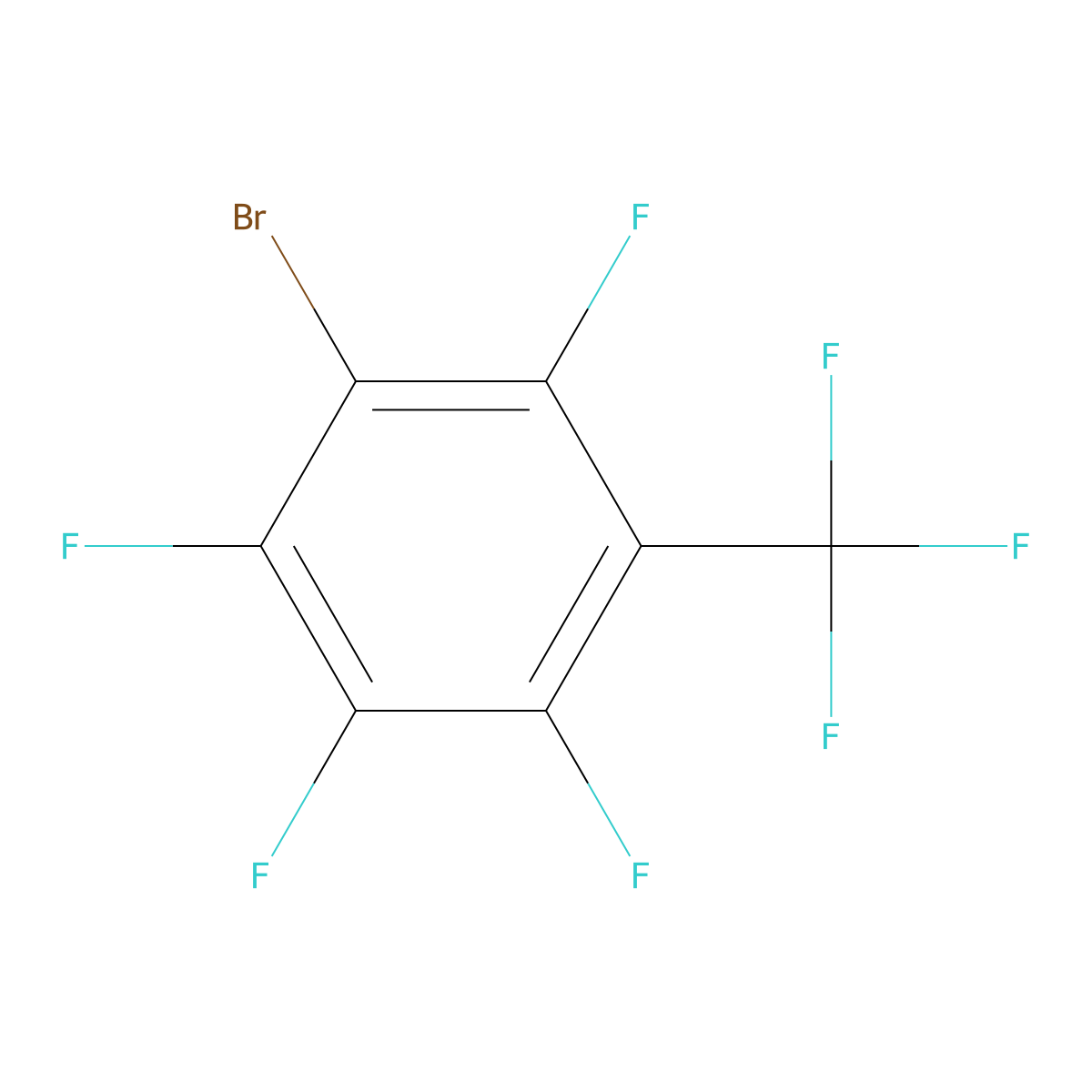 3-Bromo-2,4,5,6-tetrafluorobenzotrifluoride molecular structure, CAS 113601-46-0