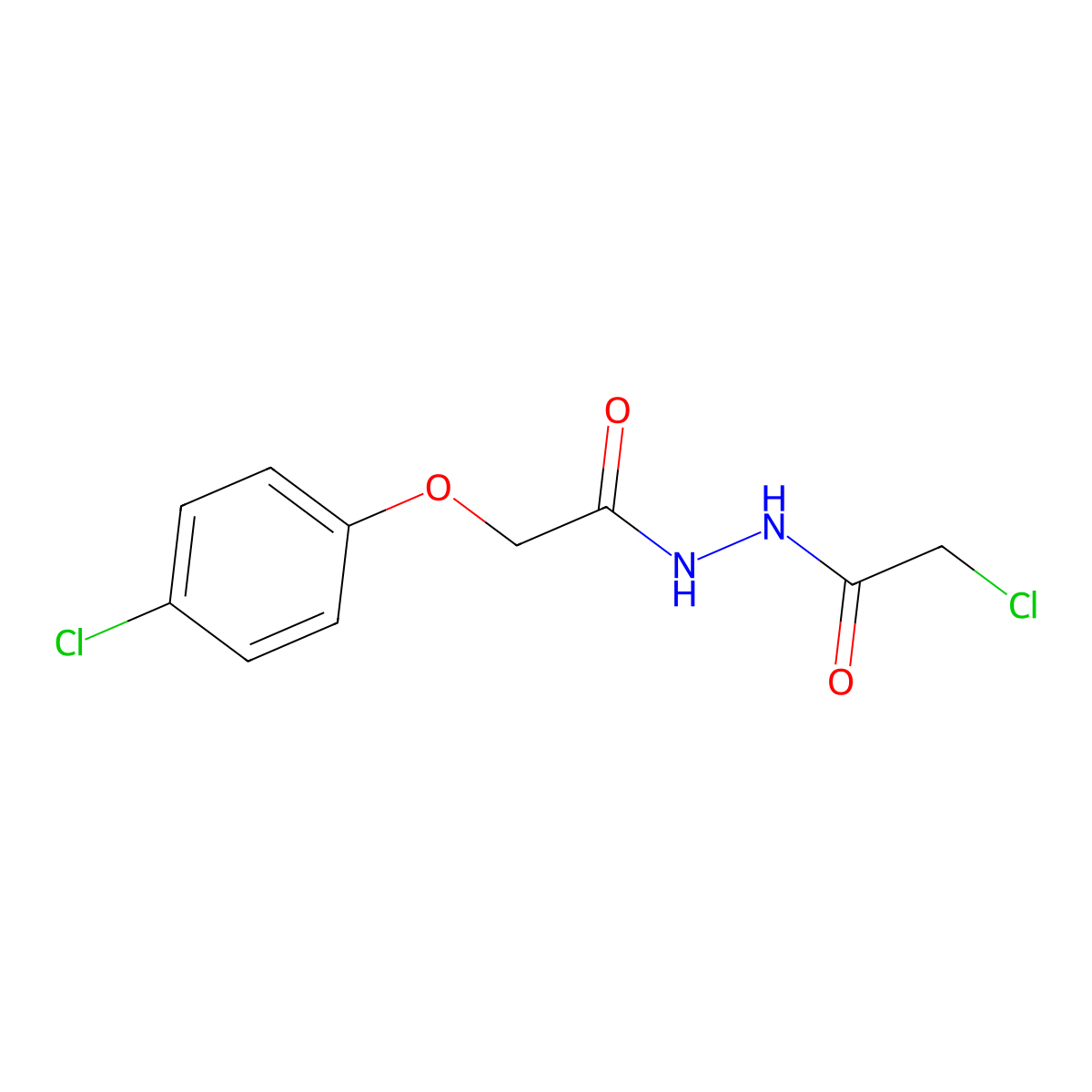 N'-(2-chloroacetyl)-2-(4-chlorophenoxy)acetohydrazide molecular structure, CAS 113603-99-9
