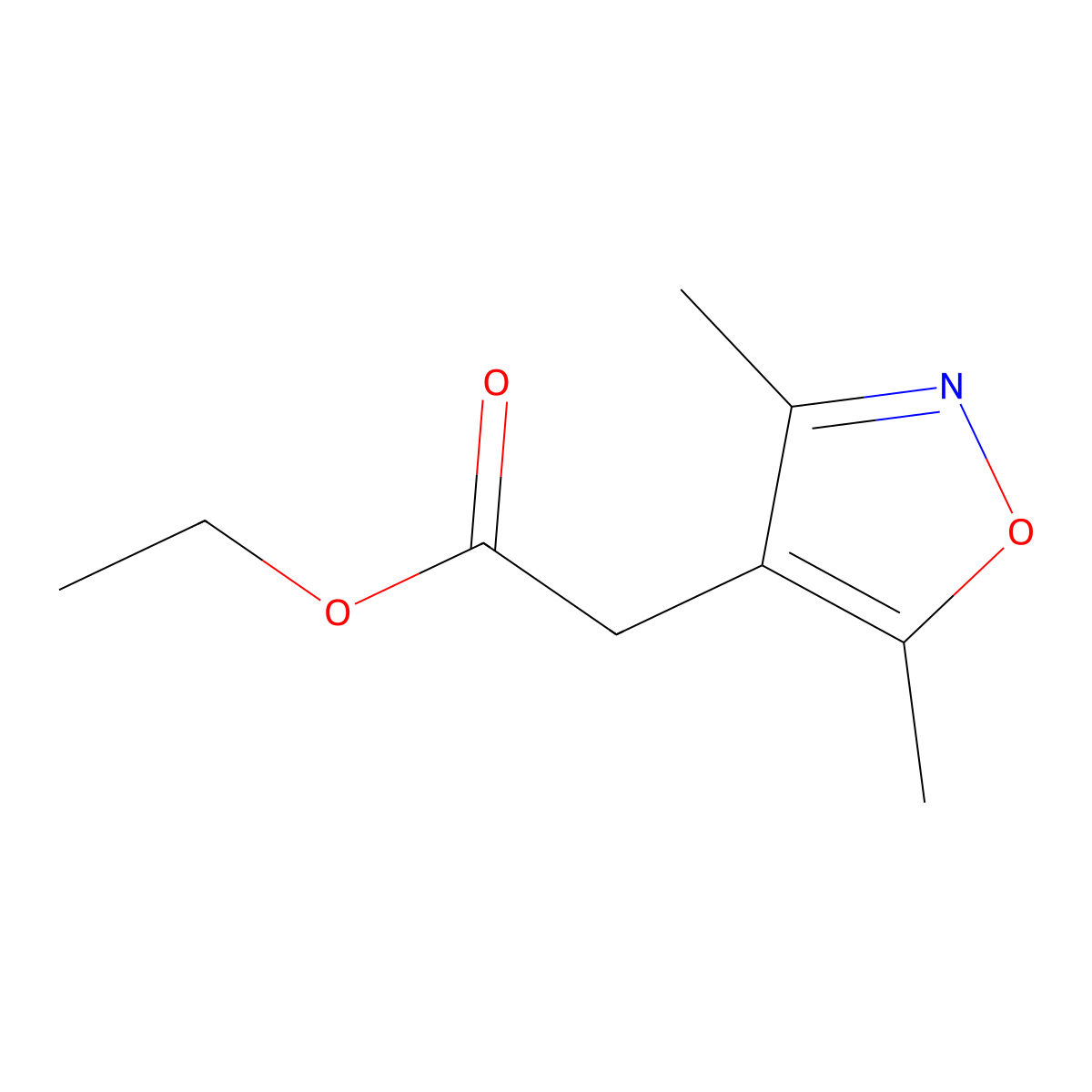 Ethyl (3,5-dimethylisoxazol-4-yl)acetate molecular structure, CAS 113618-89-6