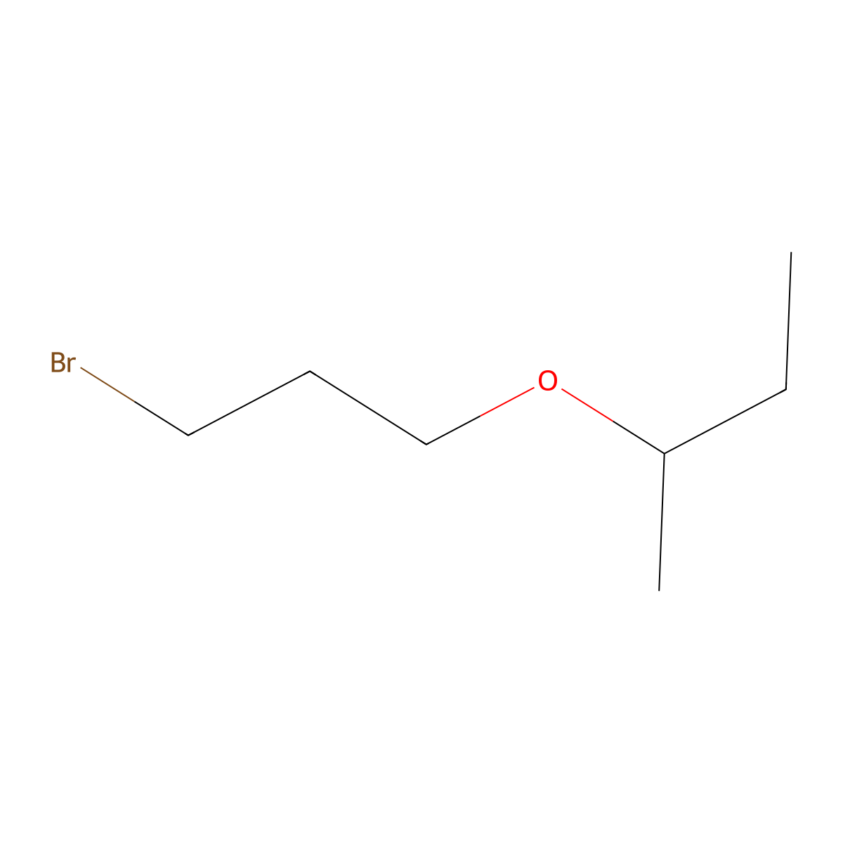 2-(3-Bromopropoxy)butane molecular structure, CAS 1136196-52-5
