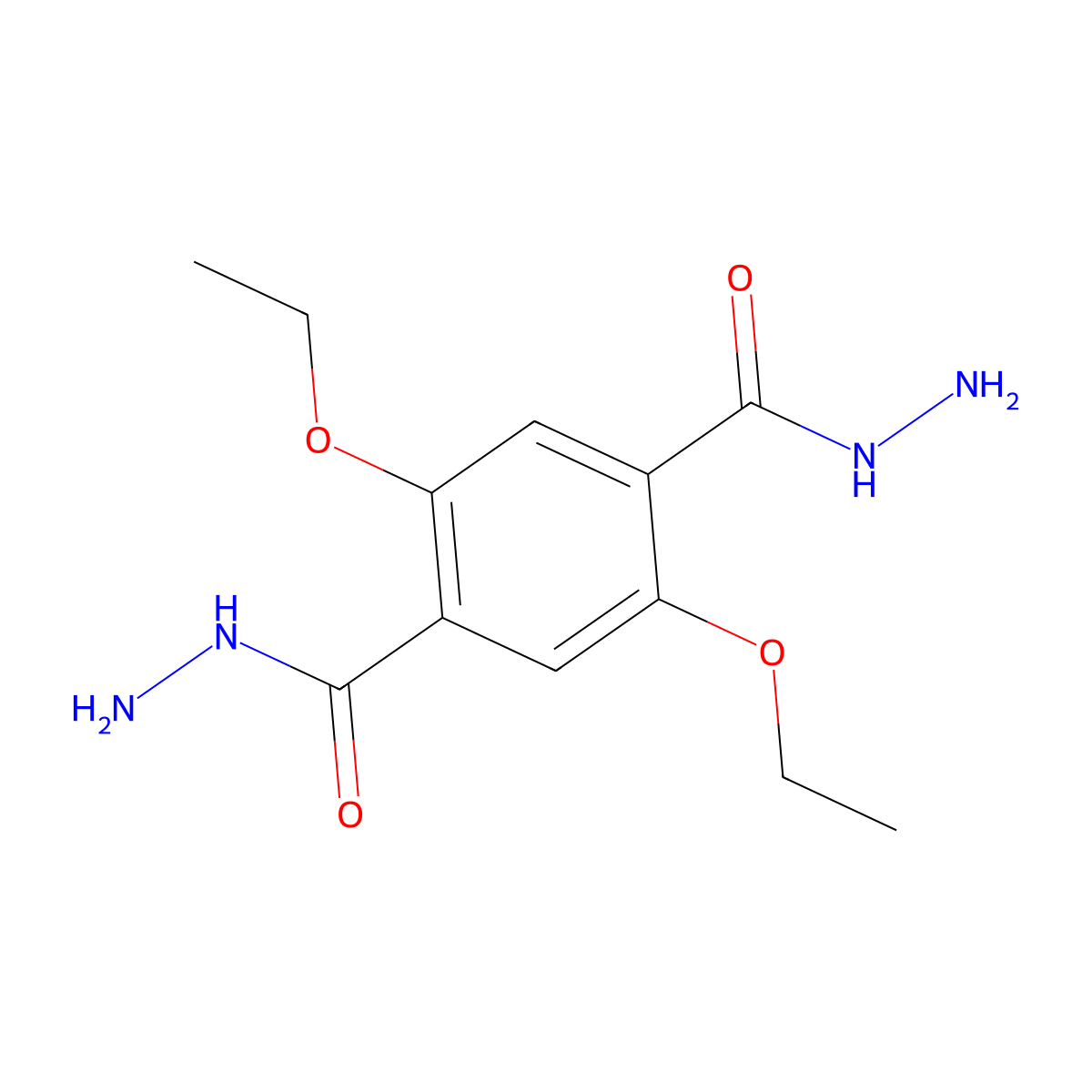 2,5-Diethoxyterephthalohydrazide molecular structure, CAS 1136292-71-1