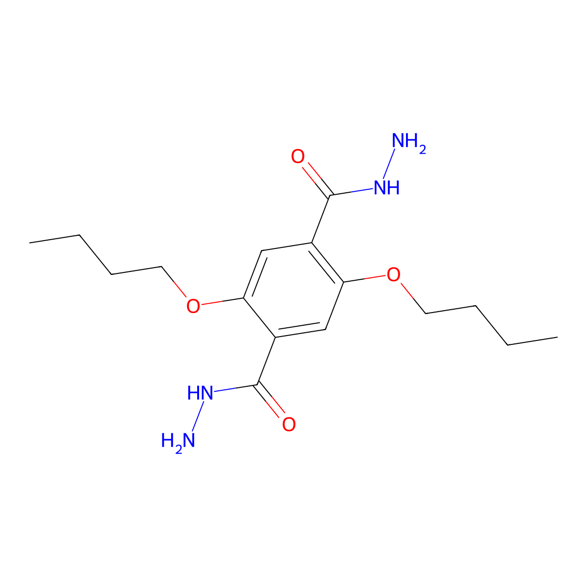 2,5-Dibutoxyterephthalohydrazide molecular structure, CAS 1136292-72-2