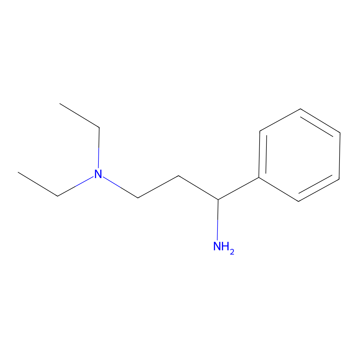 (3-Amino-3-phenylpropyl)diethylamine molecular structure, CAS 113640-41-8