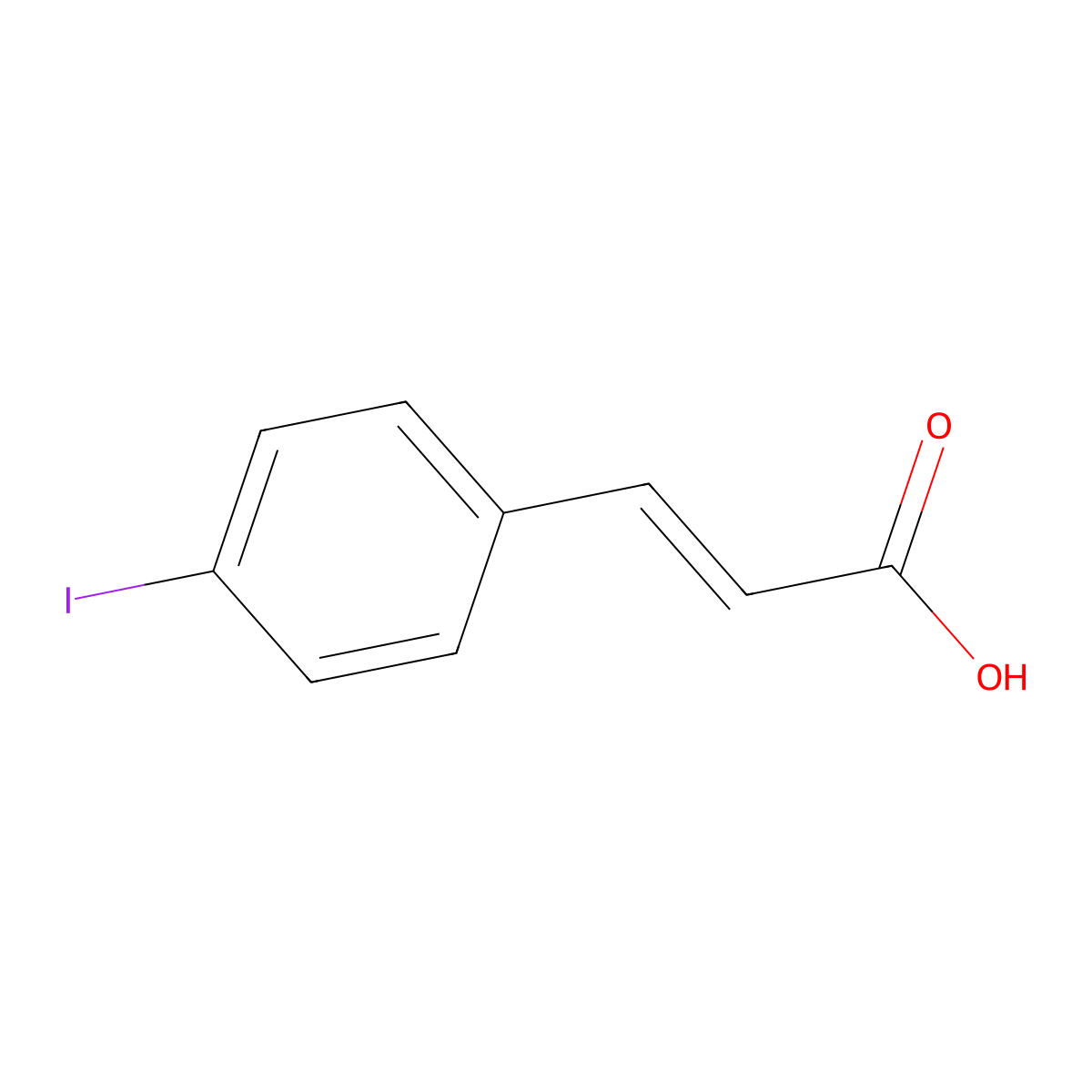 3-(4-Iodophenyl)acrylic acid molecular structure, CAS 113641-76-2