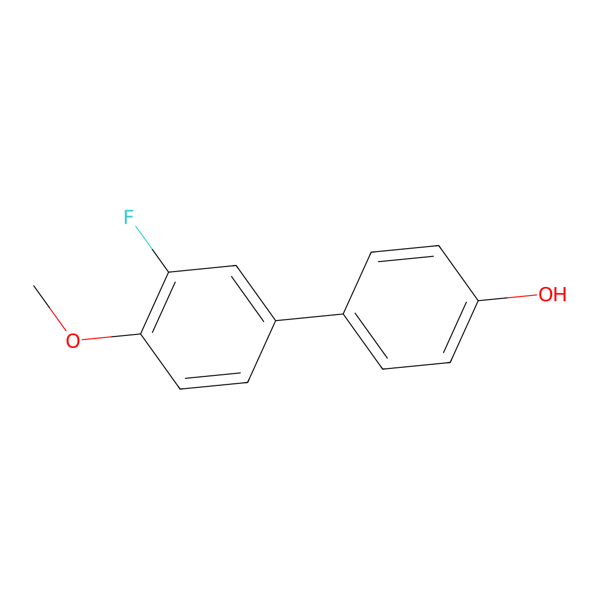 4-(3-Fluoro-4-methoxyphenyl)phenol molecular structure, CAS 1136617-28-1