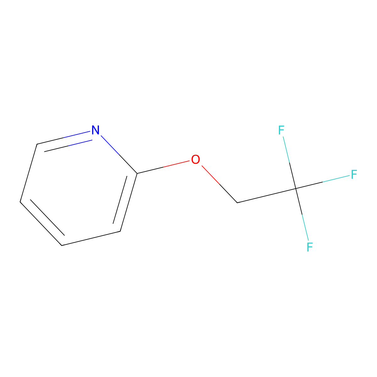 2-(2,2,2-Trifluoroethoxy)pyridine molecular structure, CAS 113674-88-7