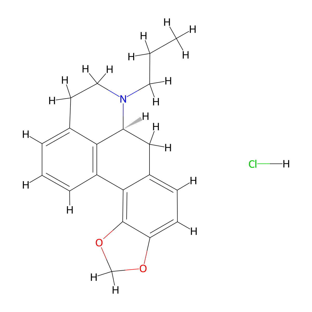 (-)-MDO-NPA HCl molecular structure, CAS 113678-73-2