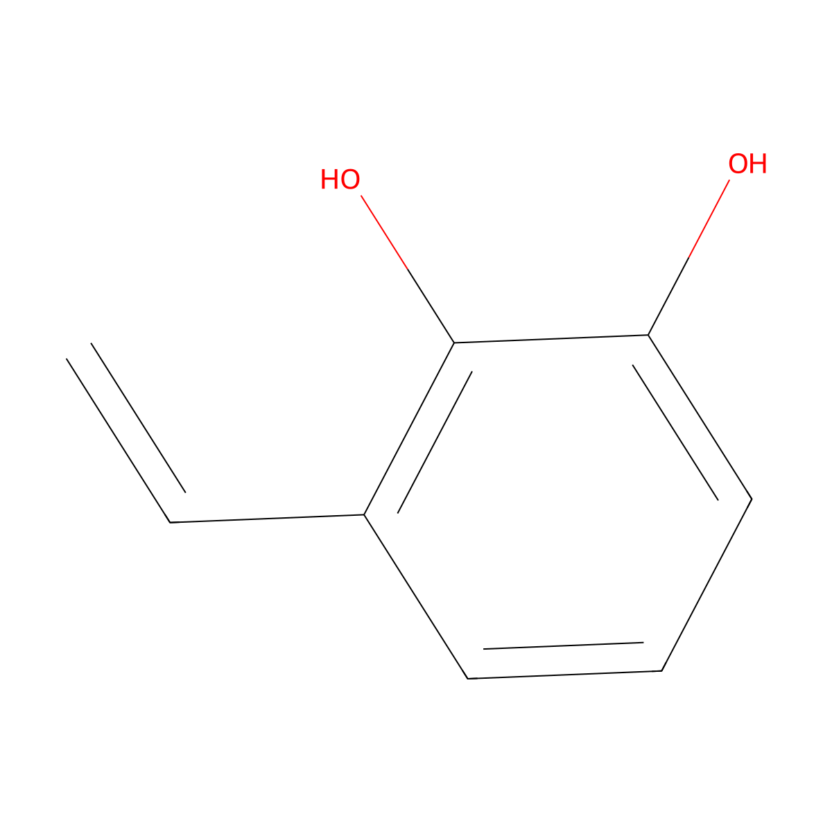 3-Vinylcatechol molecular structure, CAS 113678-91-4