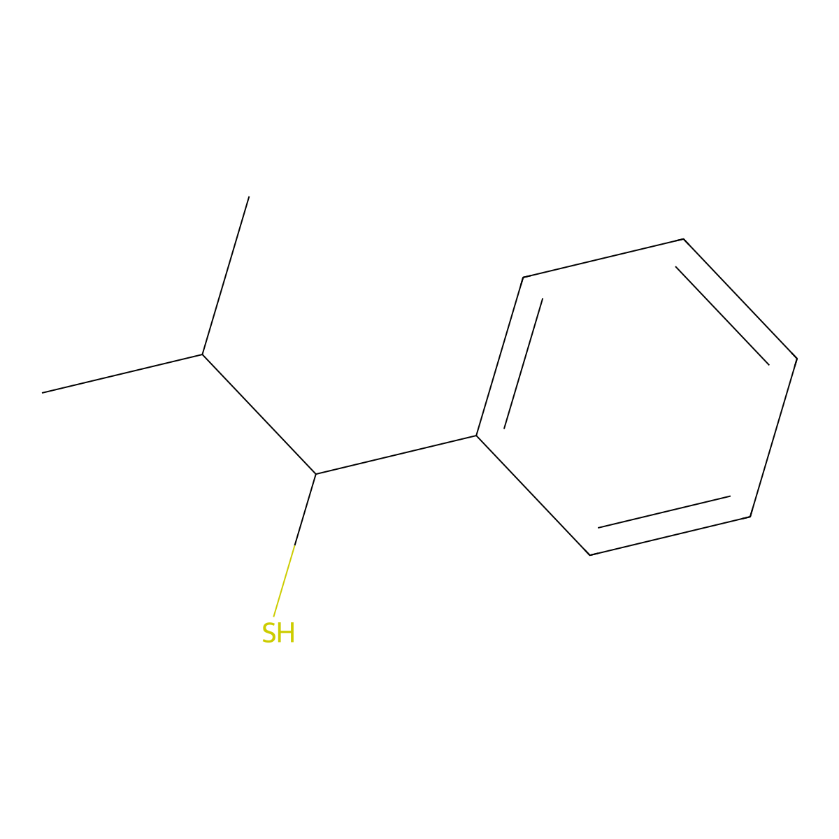 2-Methyl-1-phenylpropane-1-thiol molecular structure, CAS 113682-52-3