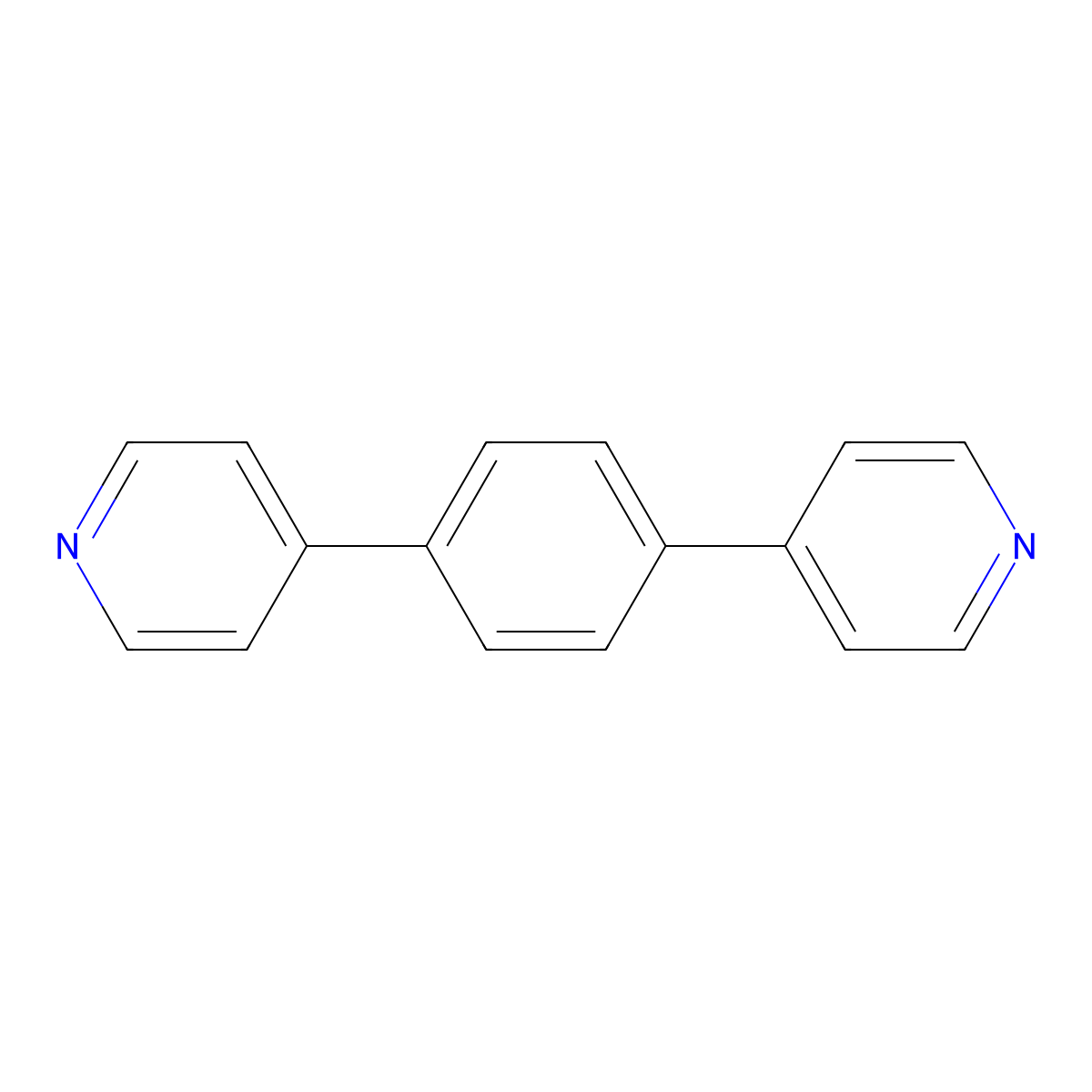 4,4'-(1,4-Phenylene)dipyridine molecular structure, CAS 113682-56-7