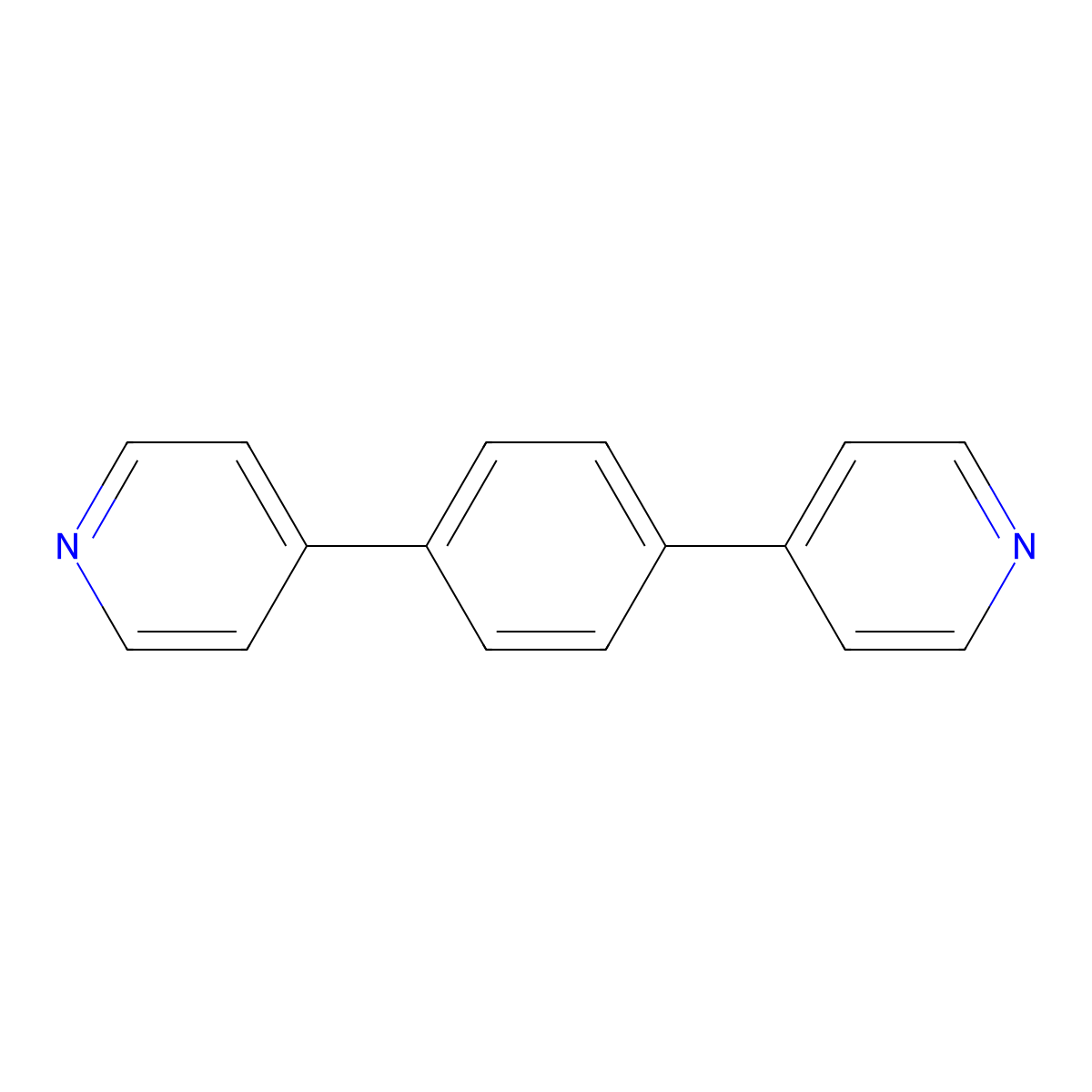 4,4'-(1,4-Phenylene)dipyridine molecular structure, CAS 113682-56-7