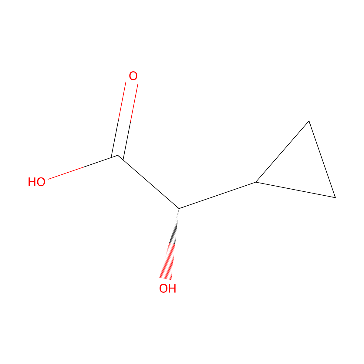 (2S)-2-Cyclopropyl-2-hydroxyacetic acid molecular structure, CAS 113686-28-5