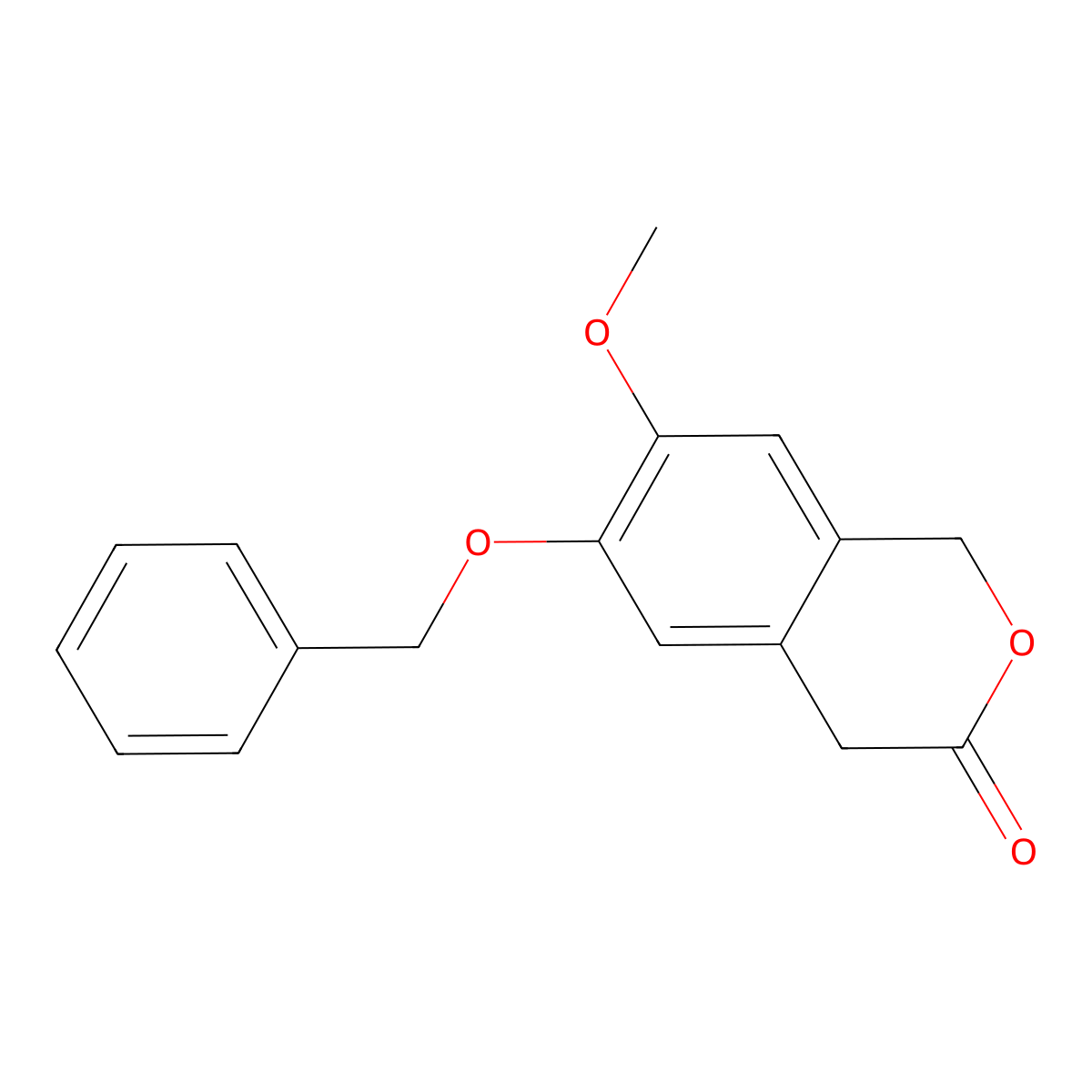 6-(Benzyloxy)-7-methoxyisochroman-3-one molecular structure, CAS 113697-05-5