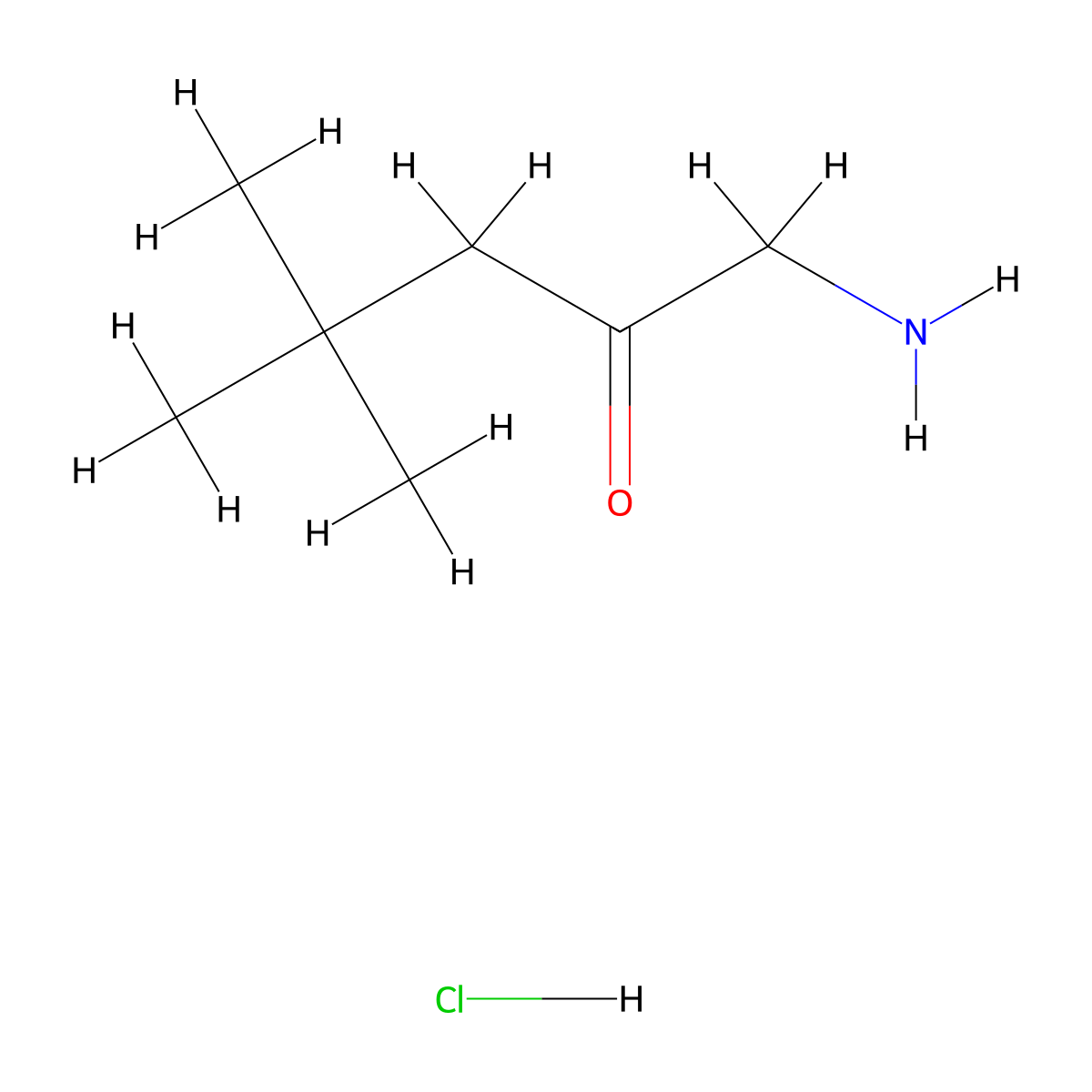 1-Amino-4,4-dimethylpentan-2-one hydrochloride molecular structure, CAS 113697-91-9