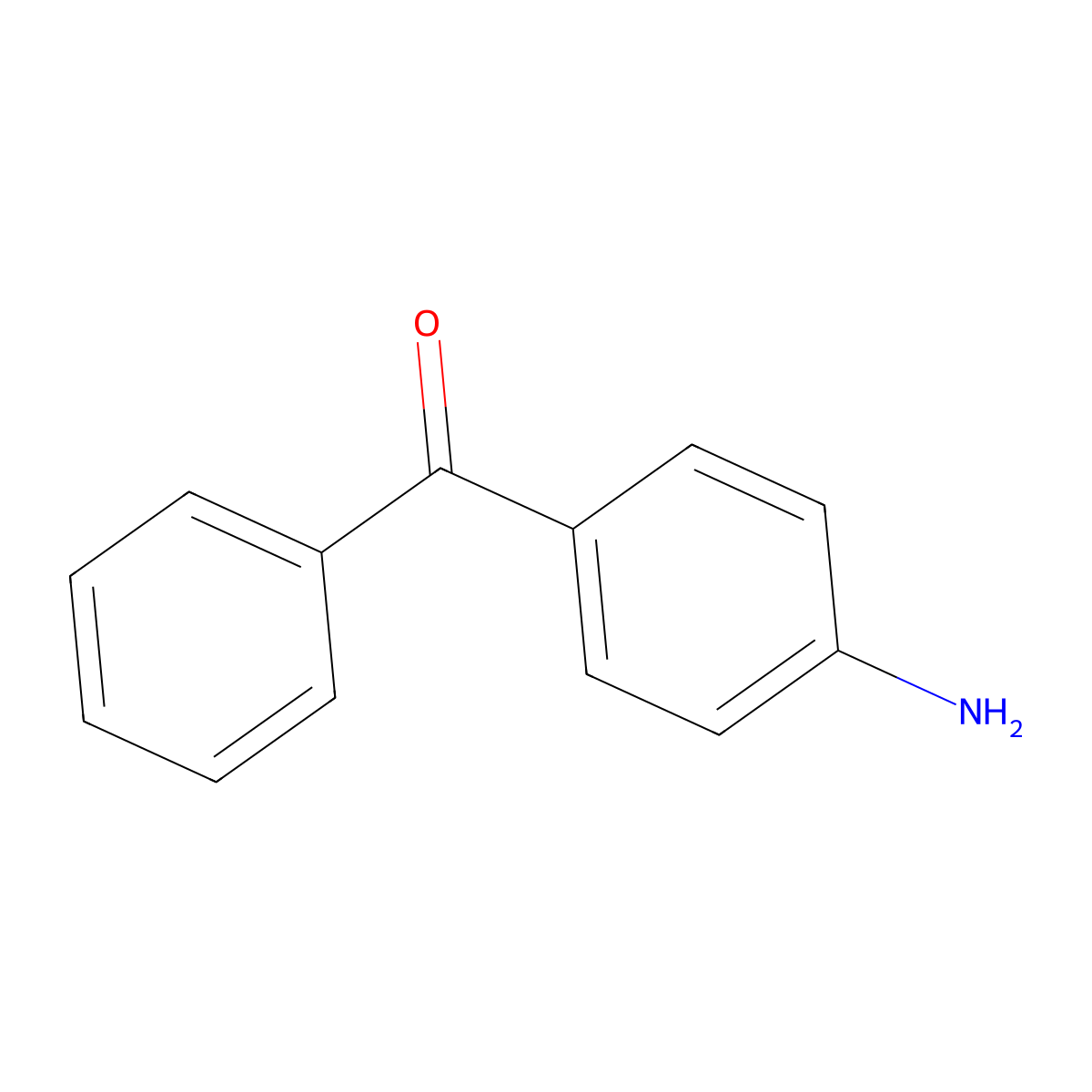 4-Aminobenzophenone molecular structure, CAS 1137-41-3