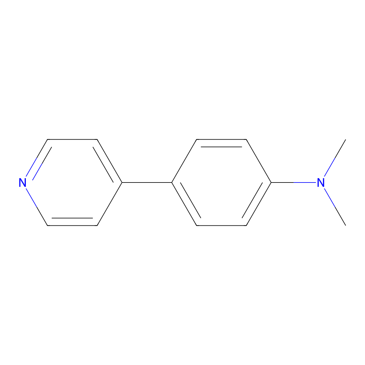 N,N-dimethyl-4-(pyridin-4-yl)aniline molecular structure, CAS 1137-80-0