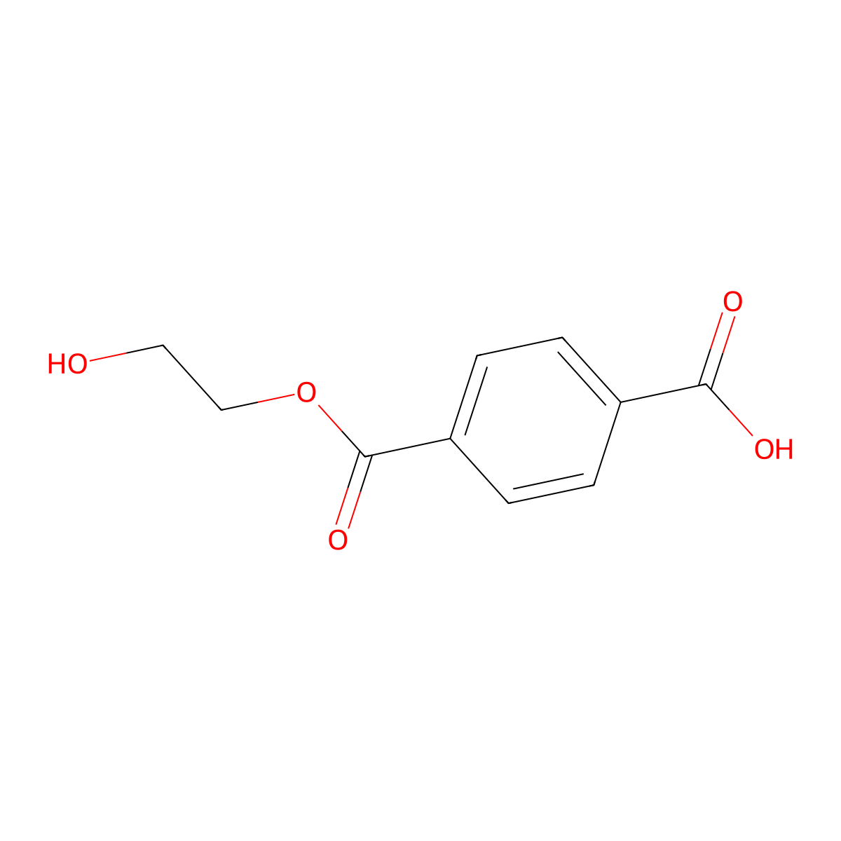 4-((2-Hydroxyethoxy)carbonyl)benzoic acid molecular structure, CAS 1137-99-1