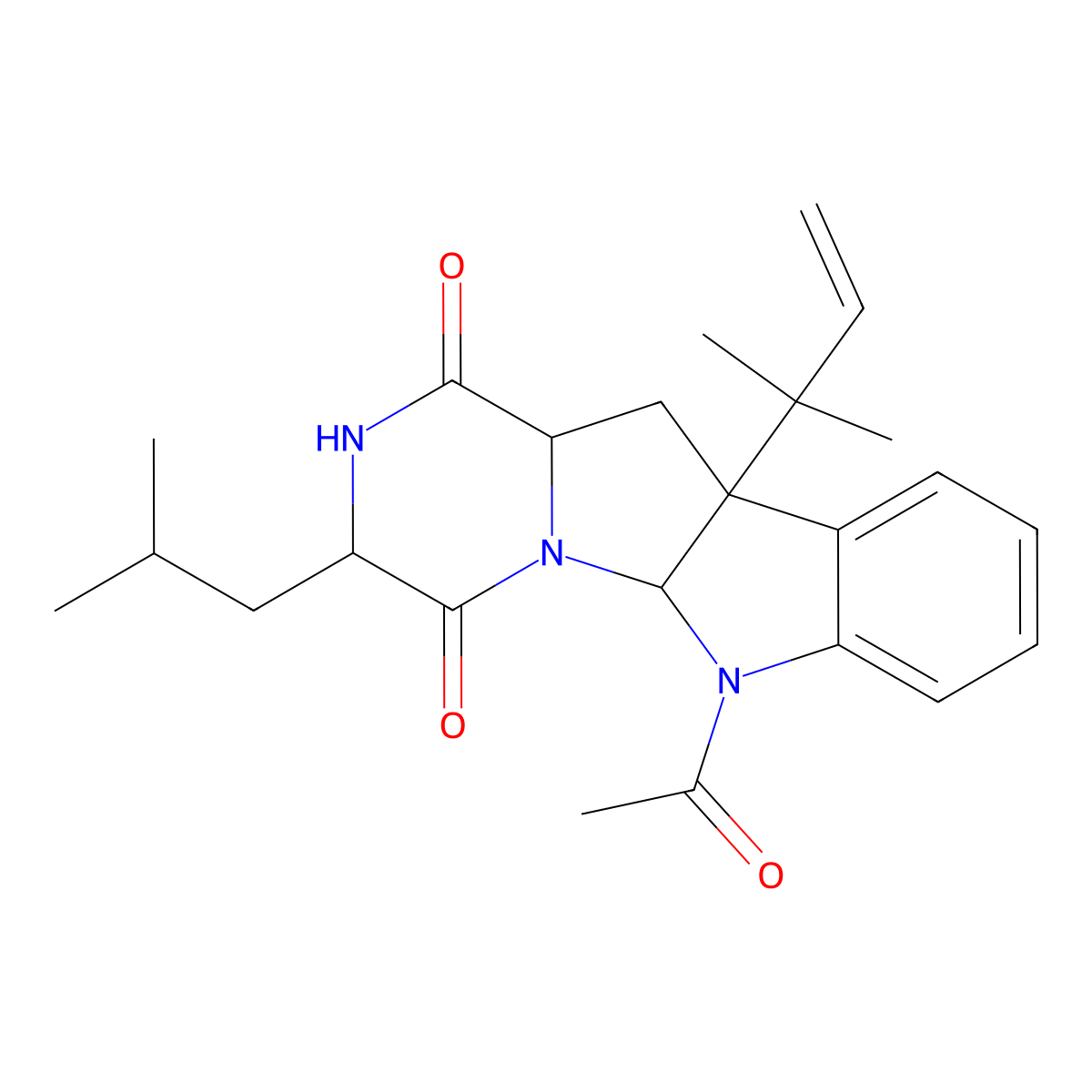 Verrucofortine molecular structure, CAS 113706-21-1