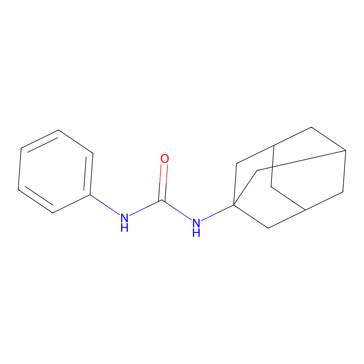 1-Adamantan-1-yl-3-phenyl-urea molecular structure, CAS 113707-81-6